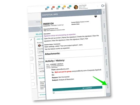 Applications contextuelles